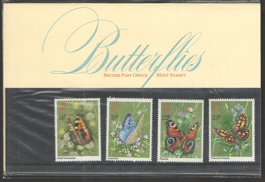 (image for) 1981 Butterflies Royal Mail Presentation Pack 126 - Click Image to Close